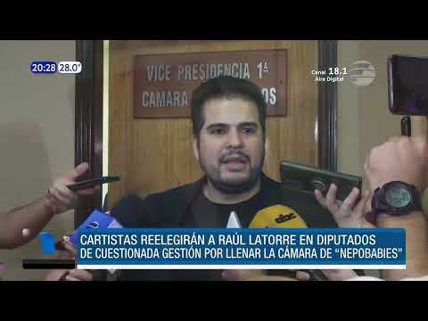 Cartistas reelegirán a Raúl Latorre como titular en Diputados