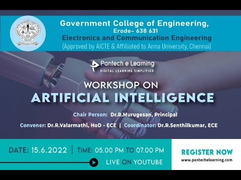 WORKSHOP ON ARTIFICIAL INTELLIGENCE | GOVERNMENT COLLEGE OF ENGINEERING, ERODE