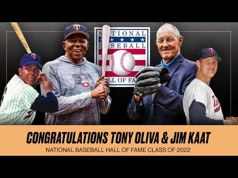 Tony Oliva & Jim Kaat Elected to the Baseball HOF video clip 