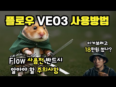 ✨구글 플로우 유료 사용 후기와  꿀팁! 영상 제작 방법 | FLOW VEO3