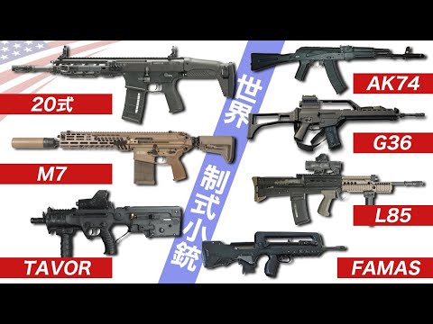 世界の主力小銃【軍事大国の新型ライフルが強すぎる】各国の射撃映像&解説