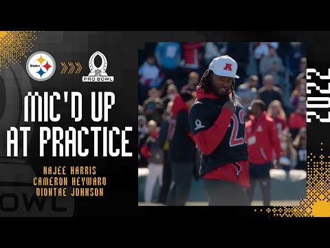 2022 Pro Bowl: Najee Harris, Cam Heyward, Diontae Johnson Mic'd Up | Pittsburgh Steelers video clip