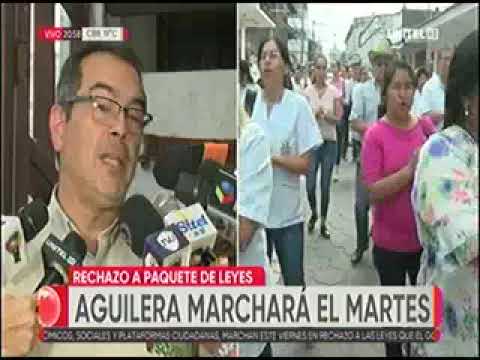 17042023   MARIO AGUILERA   VICEGOBERNADOR MARCHARA EL MARTES EN RECHAZO A PAQUETE DE LEYES   UNITEL
