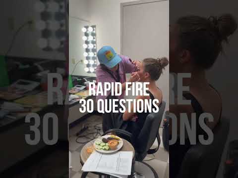 Final round of rapid fire questions….and GO ✨