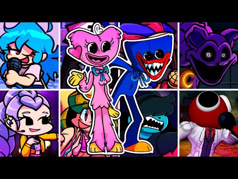 PLAYTIME but Every Turn a Different Character Sings 🎤 ( FNF PLAYTIME ) 🎶