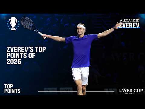 Alexander Zverev Top Points | <strong>Laver</strong> Cup 2026