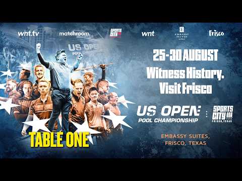 LIVE: US Open Pool Championship | Table 1 | Matchroom x talkSPORT | 27-Aug-26 Texas