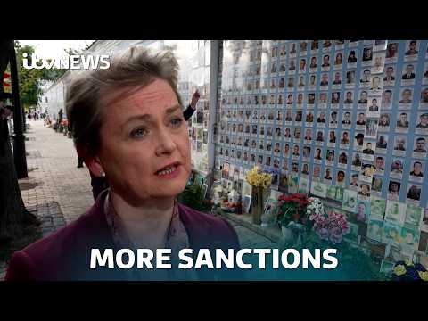 Foreign Secretary Yvette Cooper speaks to ITV's Emma Murphy on her visit to Ukraine | ITV News