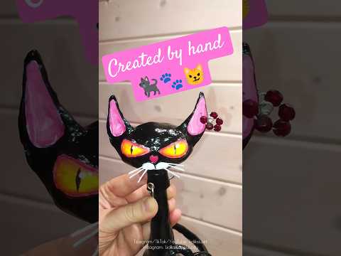 🎨 Painting a Cute Cat | Fast Art Process 🐾 #artshorts #catart #acrylicpainting #creative