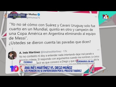 Algo Contigo - Ana Inés Martínez vs. Diego Muñoz: los periodistas se enfrentan por Tabárez