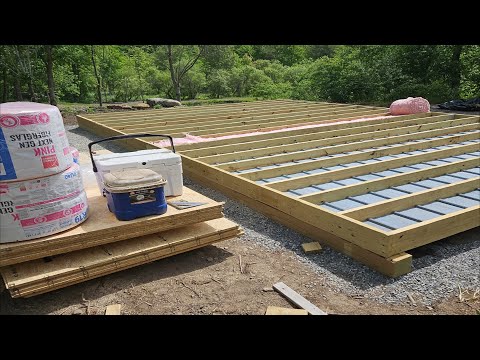 OFF GRID CABIN START ... SUB BASE AND BASE