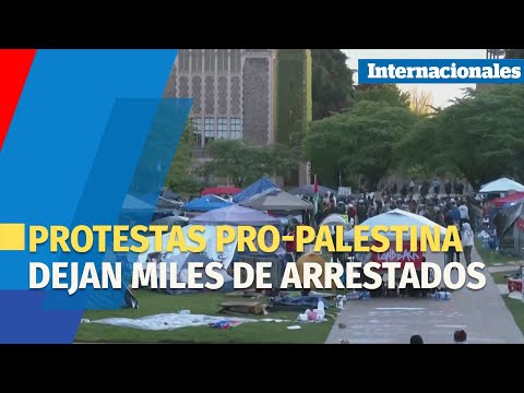 Protestas pro-Palestina dejan miles de arrestados en EUA