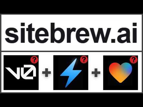NEW Sitebrew.AI Coding Agent🤖v0 Bolt.new Lovable.dev Alternative?? AI React Components & Sites