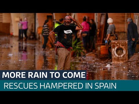 Spain's deadliest floods in decades: 95 dead as more 'extreme' rain approaches | ITV News