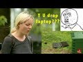 Just for laughs - They Drop His Laptop and Break It!