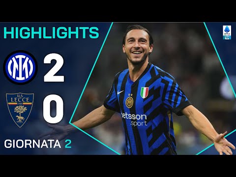 INTER-LECCE 2-0 | HIGHLIGHTS | 2ª GIORNATA | SERIE A ENILIVE 2024/25