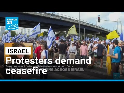 Protesters go on strike in Israel demanding ceasefire • FRANCE 24 English