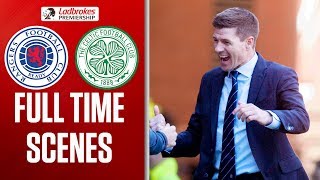 Rangers Celebrate Ibrox Derby Win! | Rangers 2-0 Celtic | Full-Time Scenes | Ladbrokes Premiership