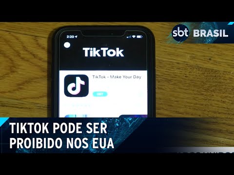 Projeto de lei nos EUA pode proibir o TikTok | SBT Brasil (13/03/24)