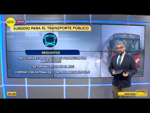 Requisitos para aplicar al subsidio del transporte público