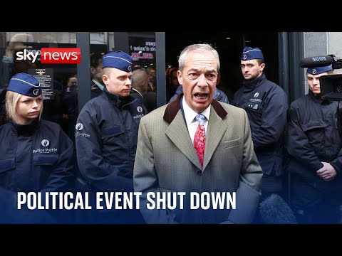 Brussels: Farage and Braverman hit out at mayor after conference is shut down