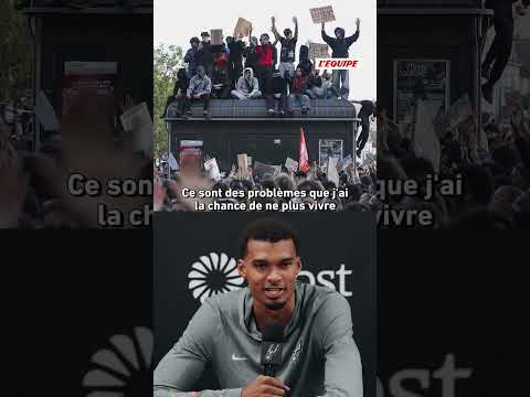 🏫 <strong>Victor</strong> Wembanyama adresse son soutien aux étudiants #shorts