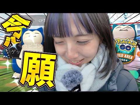 念願⁉️ワイルドエリアグローバルでカビゴンの色違い狙ってレイドバトルに参戦！【ポケモンGO】