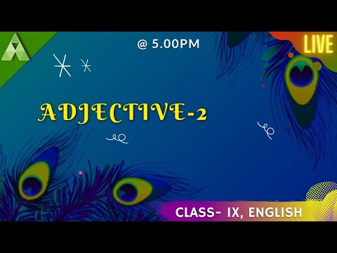 Adjective-2 | English | Live Quiz | Class-9 | Aveti Learning |