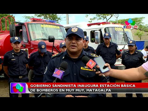 Gobierno Sandinista inaugura estación de bomberos en Muy Muy, Matagalpa