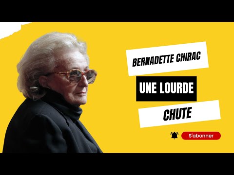 Bernadette Chirac : Une lourde chute, sa fille te?moin impuissant