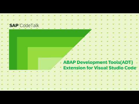 SAP Code Talk – ADT Extension for Visual Studio Code