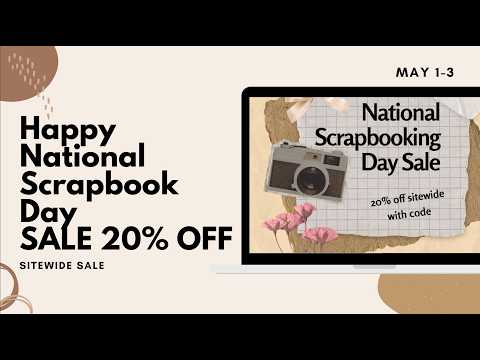 National Scrapbook Day SALE | Glassboard Studio 20% OFF!