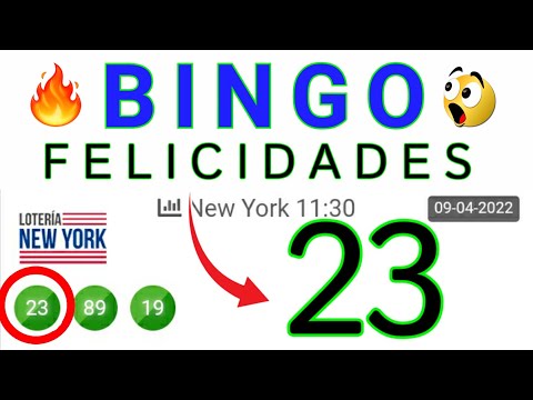 ÉXITOS hoy..! (( 23 )) BINGO loteria NEW YORK TARDE/ Números reales 05 para éste DÍA...!