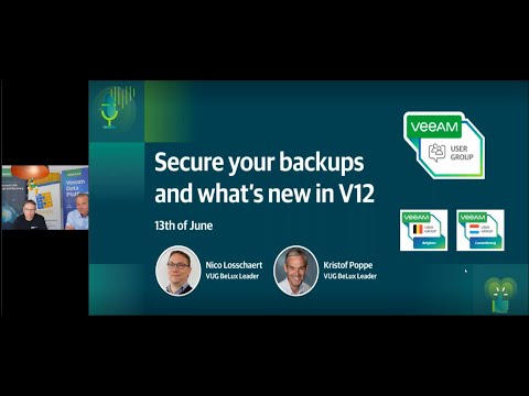 VUG BeLux  Secure your backups and what’s new in V12