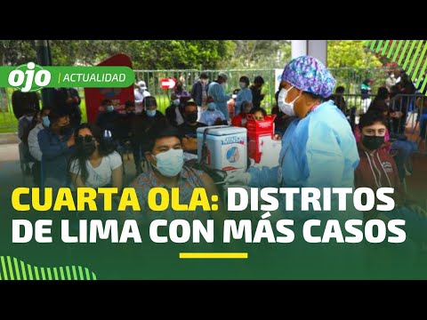 CUARTA OLA del COVID-19: distritos de Lima que presentan incremento de casos