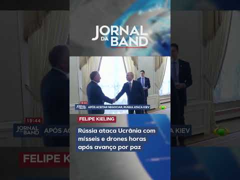 Rússia ataca Ucrânia com mísseis e drones horas após avanço por paz |