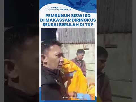 Momen Penangkapan Pelaku Pembunuhan Siswi SD di Makassar, Sempat Berulah hingga Buat Warga Emosi