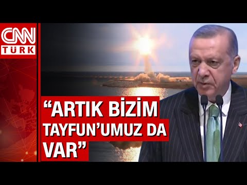 Cumhurbaşkanı Erdoğan'dan 'Tayfun' füzesi açıklaması: Bunlar artık bir yerlere de mesaj oluyor