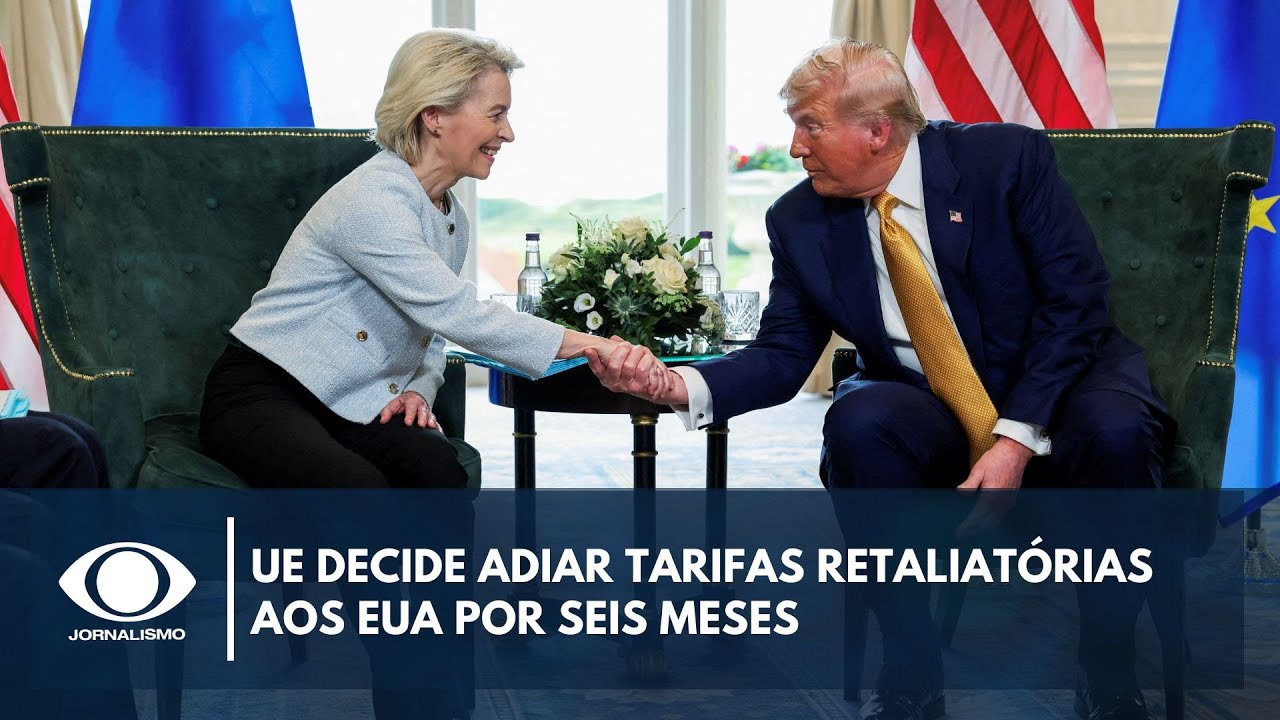 UE decide adiar tarifas retaliatórias aos EUA por seis meses