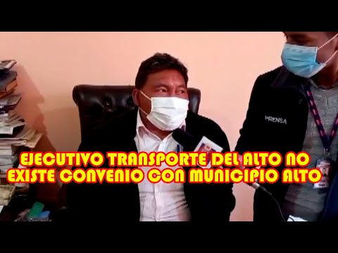 VICTOR TARQUI EJECUTIVO TRANSPORTE HUAYNA BUSES CREAN P3RJUICO AL MUNICIPIO DEL ALTO..