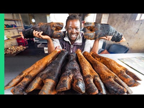 Zimbabwe’s Exotic Meats!! Super Rare African Village Food!!