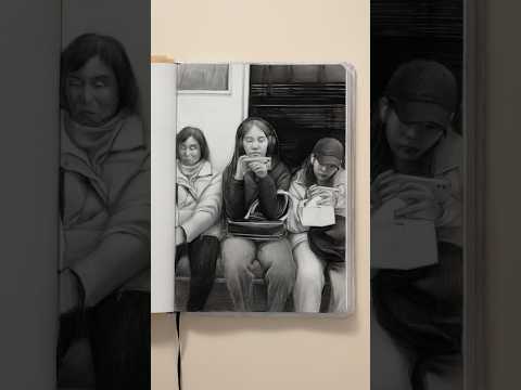 Drawing ✨ graphite and charcoal on paper #drawing #sketchbook