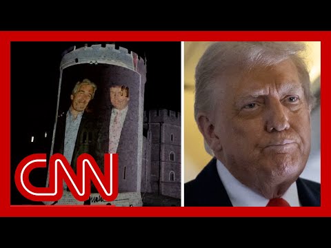 Epstein scandal haunts Trump's UK visit as 4 arrested for projecting images onto Windsor castle