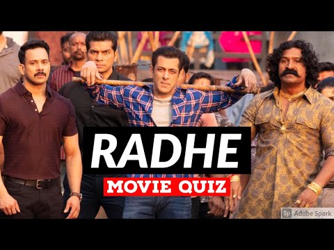 RADHE MOVIE QUIZ | Salman Khan | Randeep Hooda | Disha | Jackie | Bollywood Quiz Video 2021