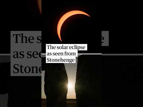 The solar eclipse at Stonehenge