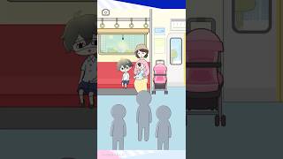 【ねむい子】快適に過ごしたい　満員電車 [ Sleepy child ] #shorts #games #ゲーム実況