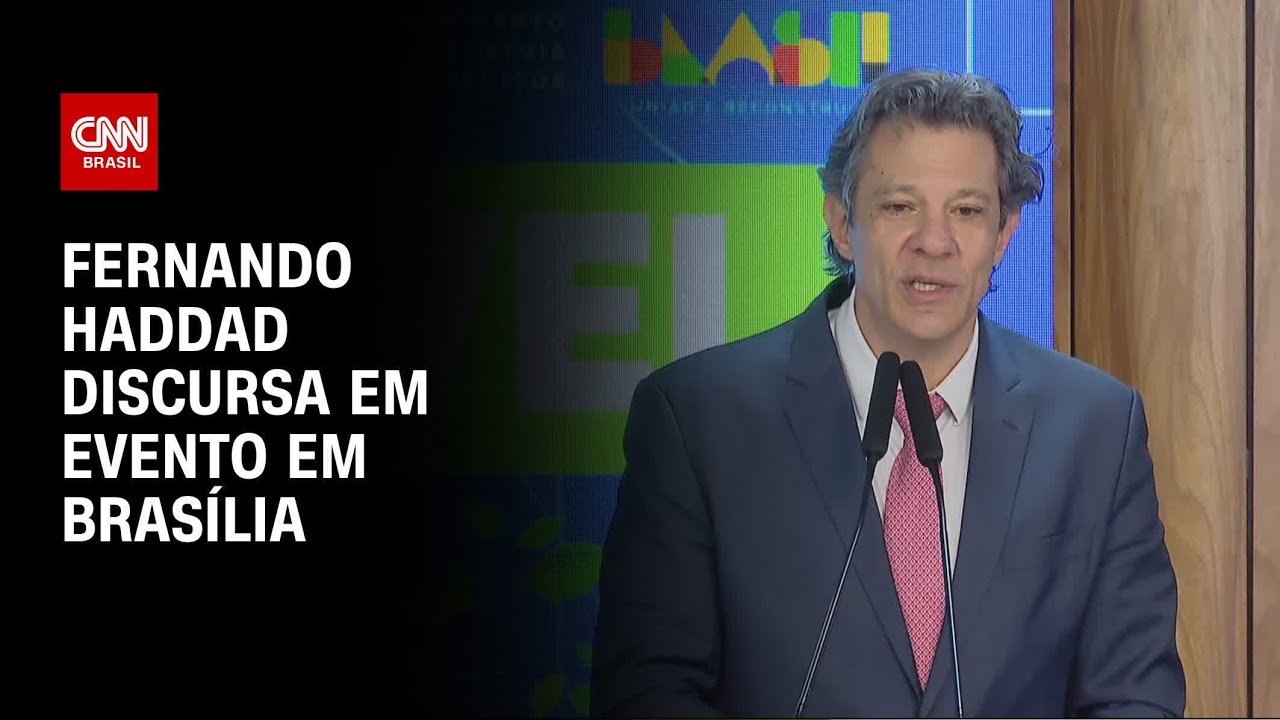 Carro Sustentável Fernando Haddad discursa em evento em Brasília | CNN 360º