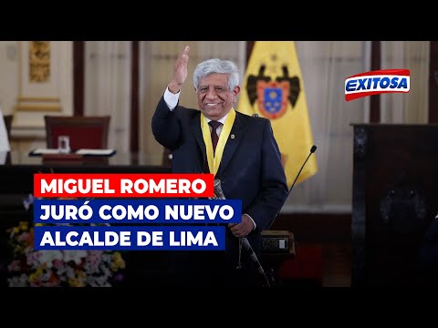 Miguel Romero juró como nuevo alcalde de Lima tras vacancia de Jorge Muñoz