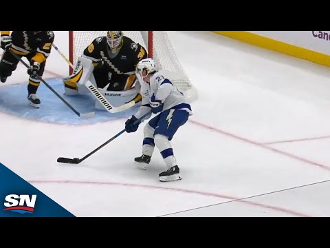 Lightnings Brayden Point Picks Top Corner on Tight Wrap-Around