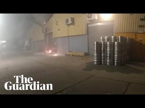 CCTV shows Wagner Group arson attack on London warehouse